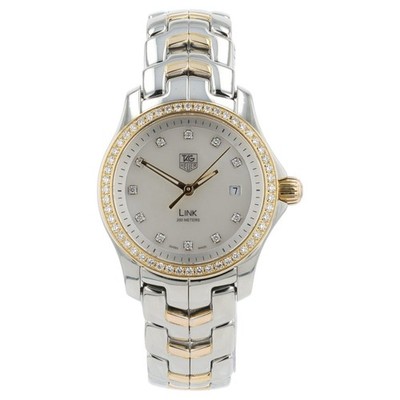 Tag Heuer Link Lady Mother Of Pearl Dial Gold & Steel 27mm Quartz