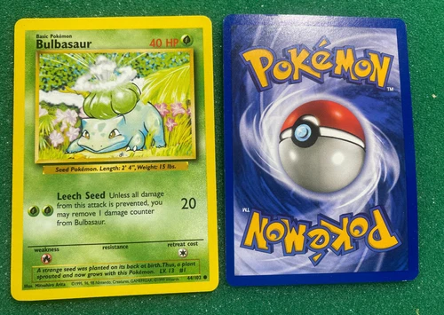 Pokémon TCG - Bulbasaur - 44/102 - Common Unlimited - Base Set