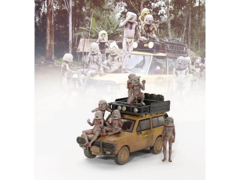 RANGE ROVER dirty + Figuren - Team USA - 1982 - Camel Trophy - Mini GT 1:64 - Bild 2 von 4