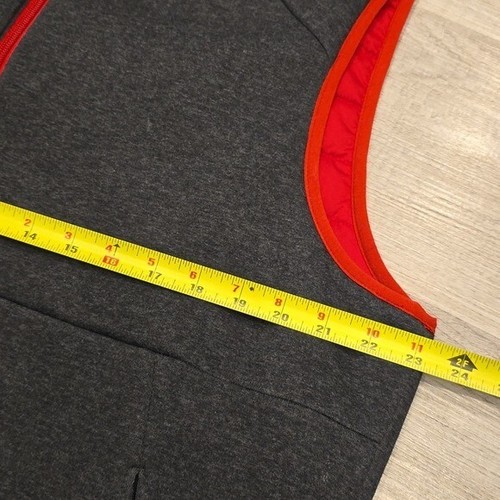 Cremieux red gray Reversible puffer vest zip pockets sleeveless new medium men M - Picture 2 of 5