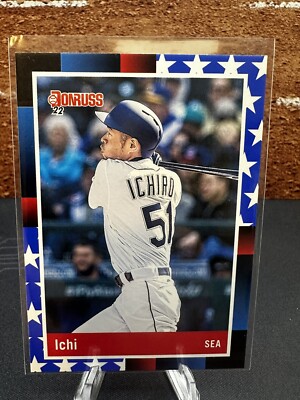 2022 Donruss Independence Day Retro Name Variation #240 Ichiro Suzuki Mariners