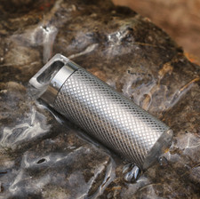 Titanium Waterproof Medicine Pill Bottles Necklace Pendants Perfume Bottles Box