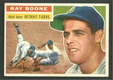 1956 Topps #6 Ray Boone Vintage Baseball Card MLB Detroit Tigers 3rd Base