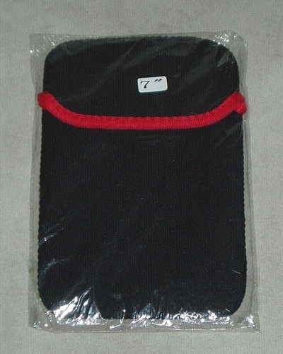 SCHWARZE NEOPREN HÜLLE COVER HÜLLE TASCHE FÜR 7" TABLET/IPAD MINI NEU IN VERPACKUNG