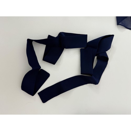 Donna Morgan Dress Women's 20W Strapless Formal Ruched Sweetheart Navy Blue - Picture 5 of 13