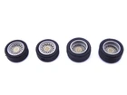 ALEZAN MODELS . ACCESSORIES 1/43. AV+AR 2 WHEEL SET. BBS . 4 NUTS . BRASS .