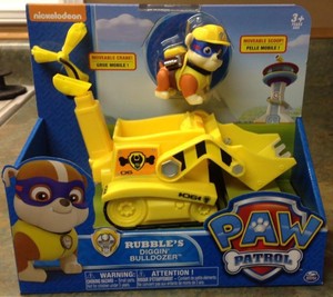 paw patrol rubble diggin bulldozer