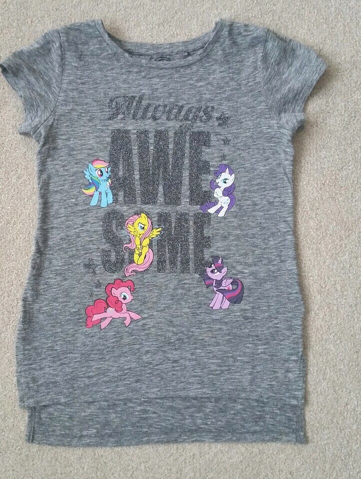 Next Girls bella maglietta grigia My Little Pony FANTASTICA 8 anni ottime condizioni