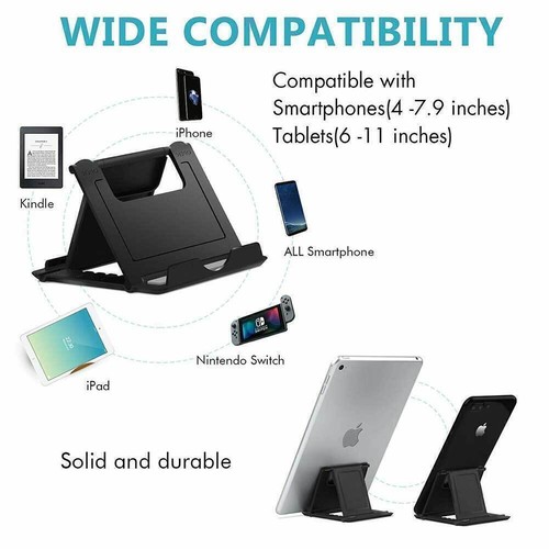 Universal Desk Stand Mobile Phone Stand Holder For Tablet iPad iPhone Samsung OZ - Picture 9 of 13