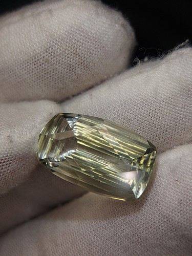 Laser cut prasiolite gemstone - faceted natural green Amethyst 16.50 CTS - Bild 8 von 10