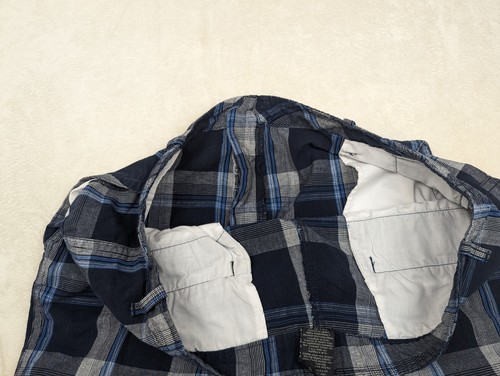 FADED GLORY MEN 38 (38x10) NAVY BLUE&WHITE PLAID CHINO SHORTS- -COTTON. - Picture 11 of 15