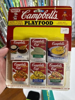 Vintage 1991 Campbell's MINI PLAYFOOD Swanson New NASTA TOYS