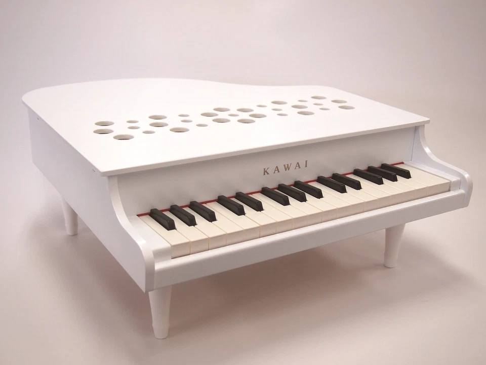 KAWAI Mini Pianoforte a coda 1162 32 tasti colore bianco strumento musicale giocattolo pianoforte - Immagine 4 di 4