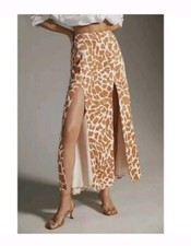Anthropologie double slit maxi skirt Sz 4 NWT