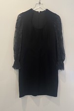 Elie Tahari Floral Embroidered Sheer Sleeves Cocktail Dress Womens Size 6