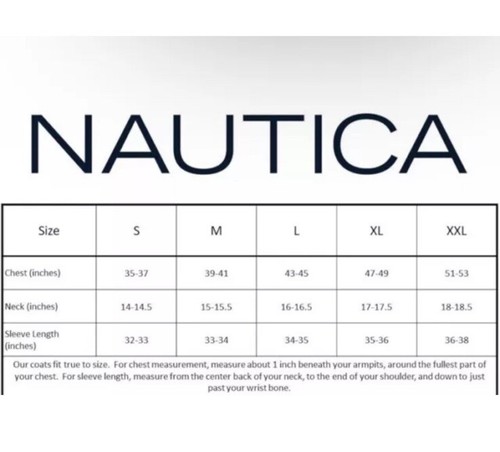 Nautica Men's Reversible Puffer Jacket Dark Blue And Red Size L Large NWT - Picture 14 of 14