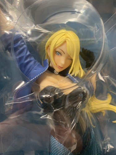 Black Canary Classic Blue Costume 2016 SDCC - Kotobukiya DC 1/7 Scale-New Sealed - Picture 5 of 20