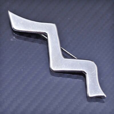 Vintage Mexican sterling silver 925 handmade zigzag brooch | eBay