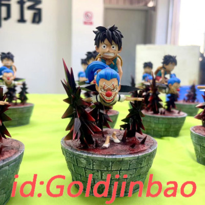 CM Studio One Piece Buggy Monkey D Luffy Resin Statue In Stock H14.4cm Anime