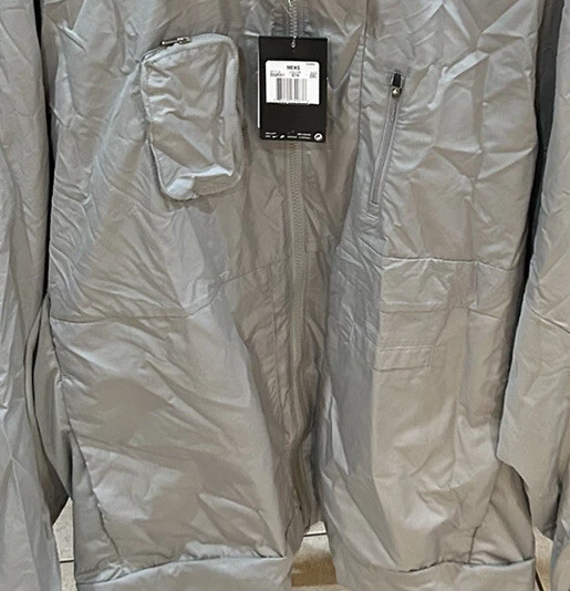 Nike Running Men's Explore Storm Fit Jacket 559551 Silver - Size 2XL - Image 2 of 4