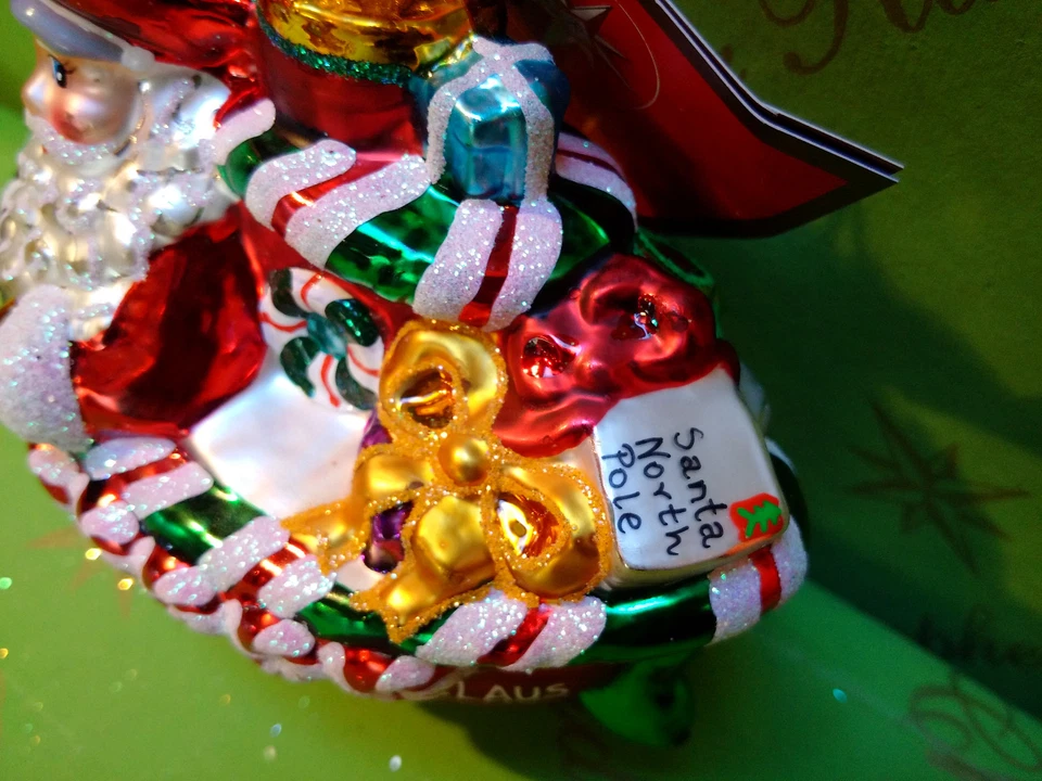 Christopher Radko S S Claus Glass Ornament - Image 3 of 4