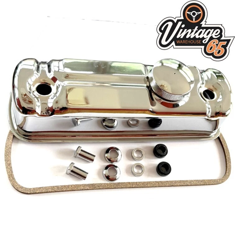 Classic Mini Rocker Cover Box Chrome Plus Fittings Gasket A-Series A+ 998 1275 - Image 3 of 3