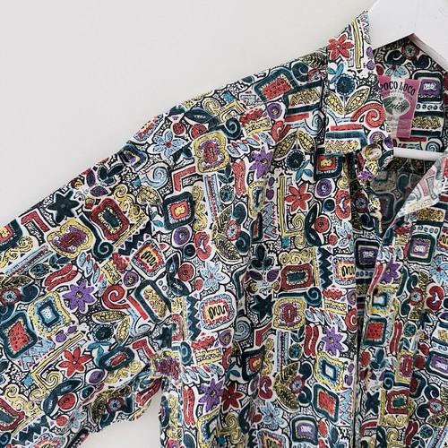 Union “Poco Loco” Loud Button Up Dress Shirt - Mens Size Small - Long Sleeve - Picture 8 of 13