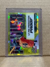 Trent Caraway 2024 Leaf Vivid Baseball 1/1 Pre Production Proof
