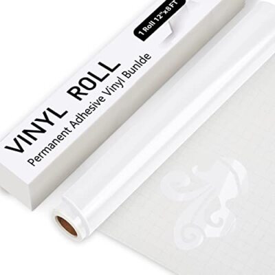 Hochglanzschwarz/Permanent Vinyl Rolle - 30,5x244 cm schwarz Vinyl selbstklebend