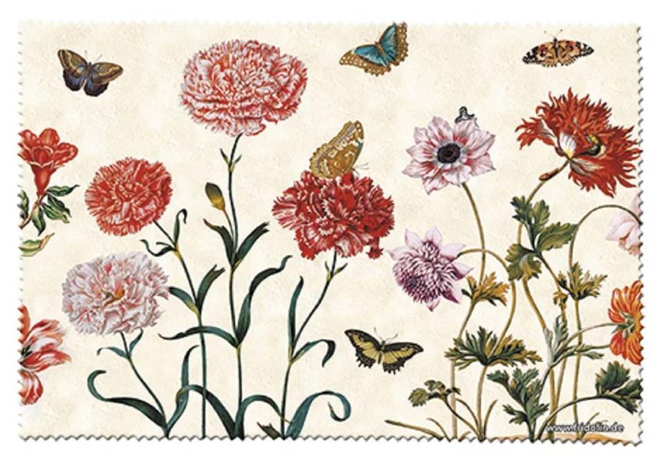 FRIDOLIN Maria Sibylla Merian Brillenputztuch Brillentuch aus Mikrofaser