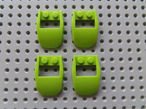 LEGO 4 x Kotflügel Motorhaube  50948 schwarz 4x3 Ausschnitt  9443 9445 70702