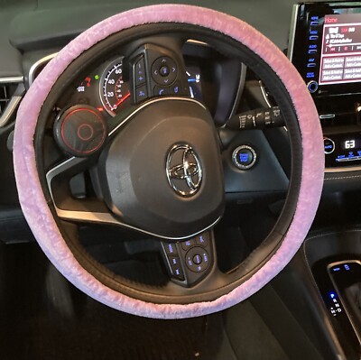 STEERING WHEEL COVER Purple fits most small mid size cars
