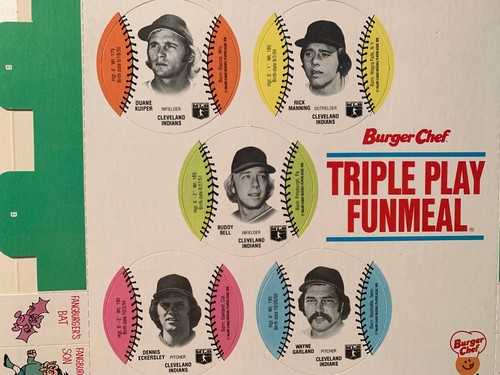 Burger Chef Triple Play Funmeal Baseball Trading Card Set Each Sold Separately  - Picture 34 of 101