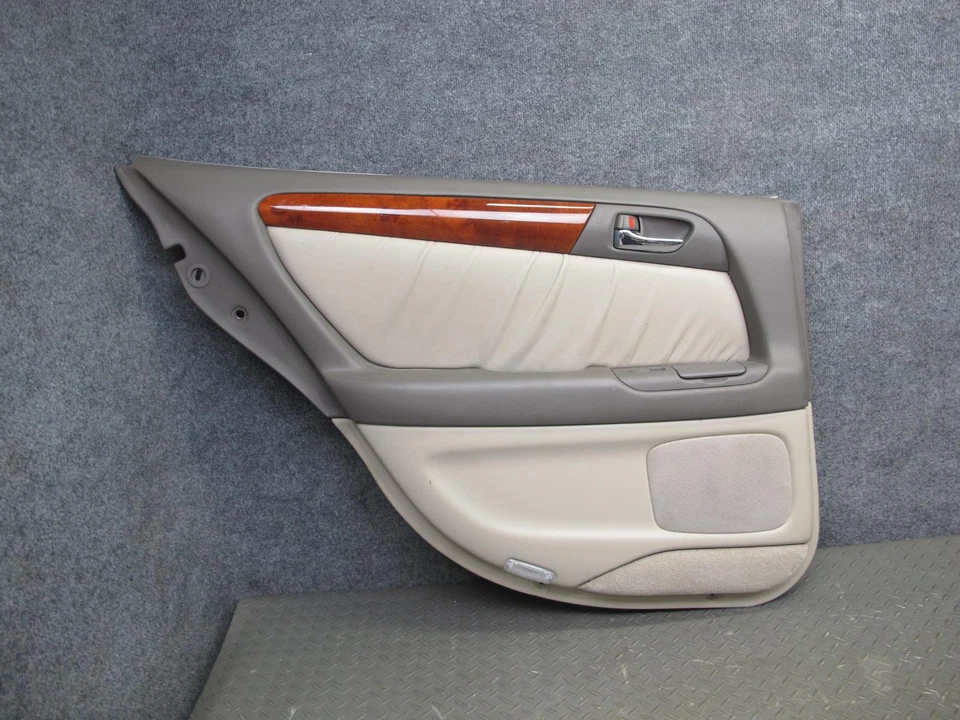 03-04 LEXUS JZS160L GS300 CONJUNTO DE 2 PORTAS TRASEIRAS PAINEL DE TAMPA DE ACABAMENTO INTERNO MARFIM FABRICANTE DE EQUIPAMENTO ORIGINAL - Imagem 3 de 4
