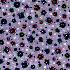P&B Textiles - Hootie Patootie - Flower Toss - Purple
