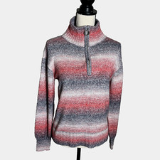 Tommy Hilfiger Sweater Patterned Red Jumper Women  s S/P