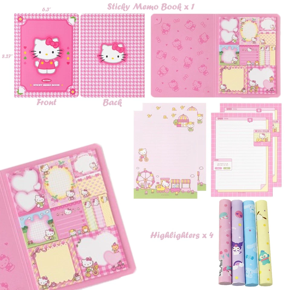 79件装Hello Kitty卡哇伊文具套装,可爱的学校用品,回到学校。 — 第 3/4 张图片