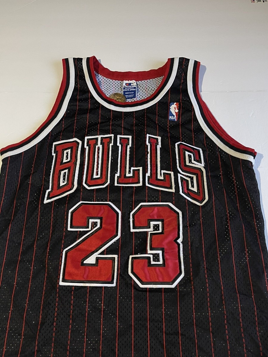 Vintage Champion Chicago Bulls Michael Jordan #23 Pinstripe