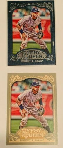 2012 Topps Gypsy Queen Framed Blue #68 Alex Rodriguez 359/599 + base - Picture 1 of 3