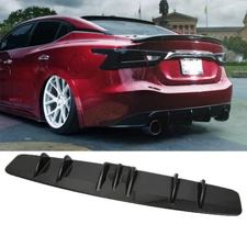 Glossing Black Lower Rear Diffuser Bumper Lip Splitter For Nissan Altima Maxima