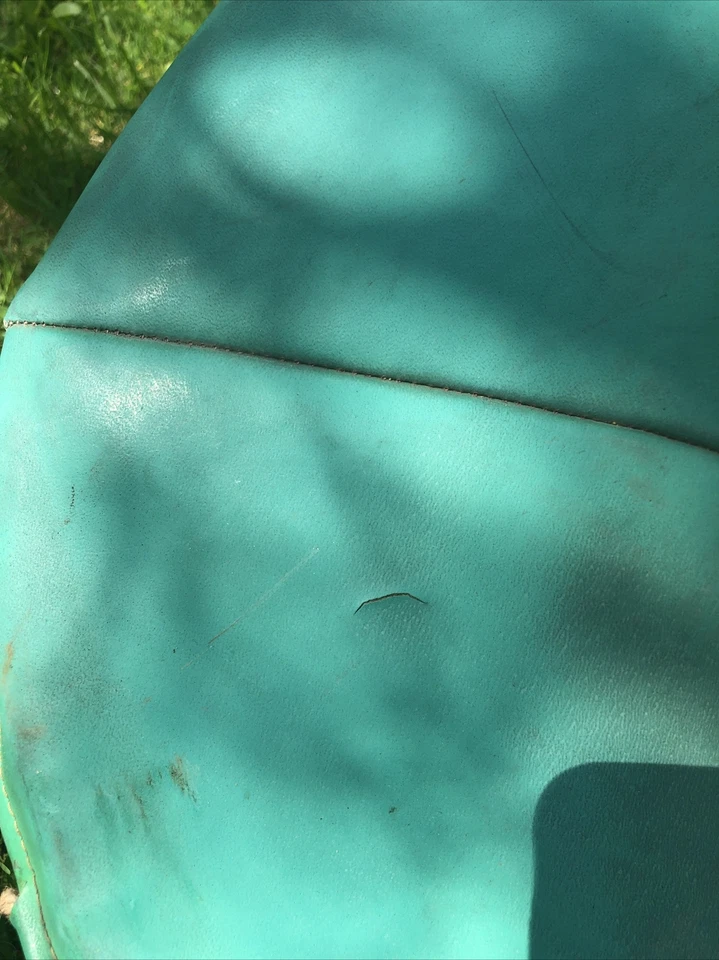 Mid Century Modern Bertoia Diamond chair cover by Knoll Aqua Vinyl FREE Ship - Image 4 of 4