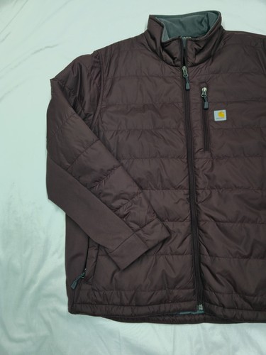 Carhartt Women’s Gilliam Rain Defender Jacket Burgundy 2XL XXL 20 New OK5912-W - Picture 3 of 7