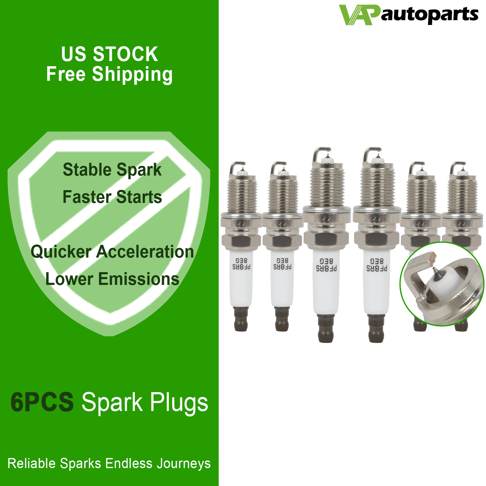 6x Iridium  Platinum Spark Plugs For 2010-2017 Audi S5 3.0L V6