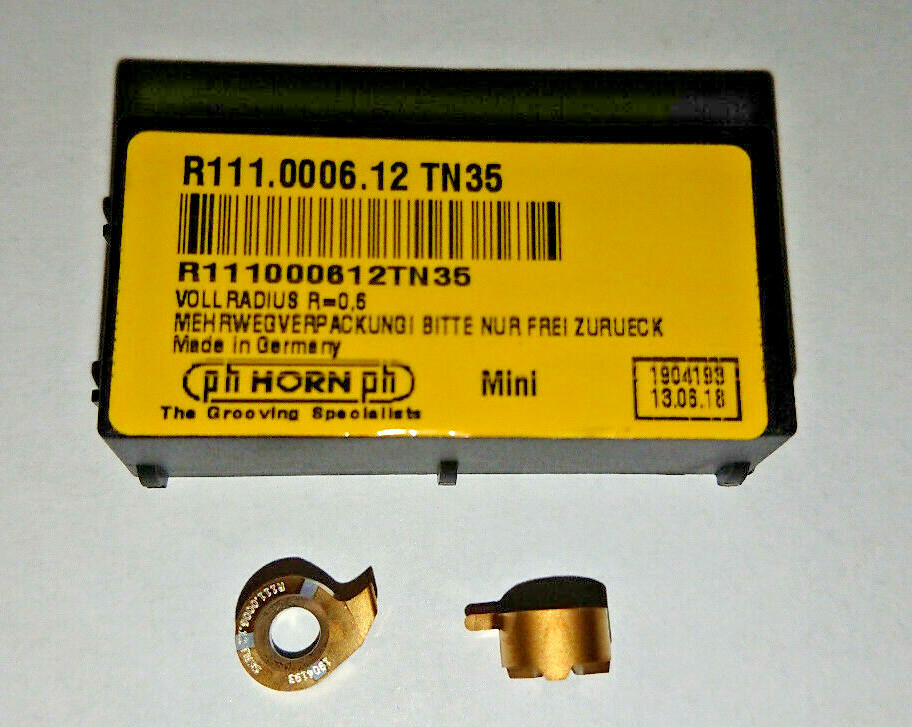 PH HORN SOLID CARBIDE INTERNAL GROOVE GROOVING INSERTS R111.0006.12