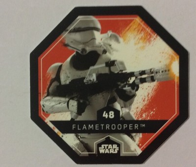 STAR WARS Token 48 FLAMETROOPER Cosmic Shells E.Leclerc Collector Image