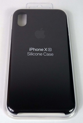 Authentique / Original Apple IPHONE Xs Étui Silicone Noir Mrw72zm/A - Neuf - Photo 2 sur 9
