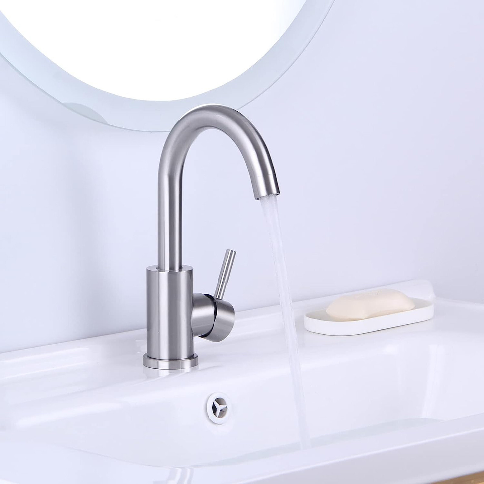 Spültischarmatur Ausziehbar Schwarz - 2-in-1 Brause Mit 360° Drehung