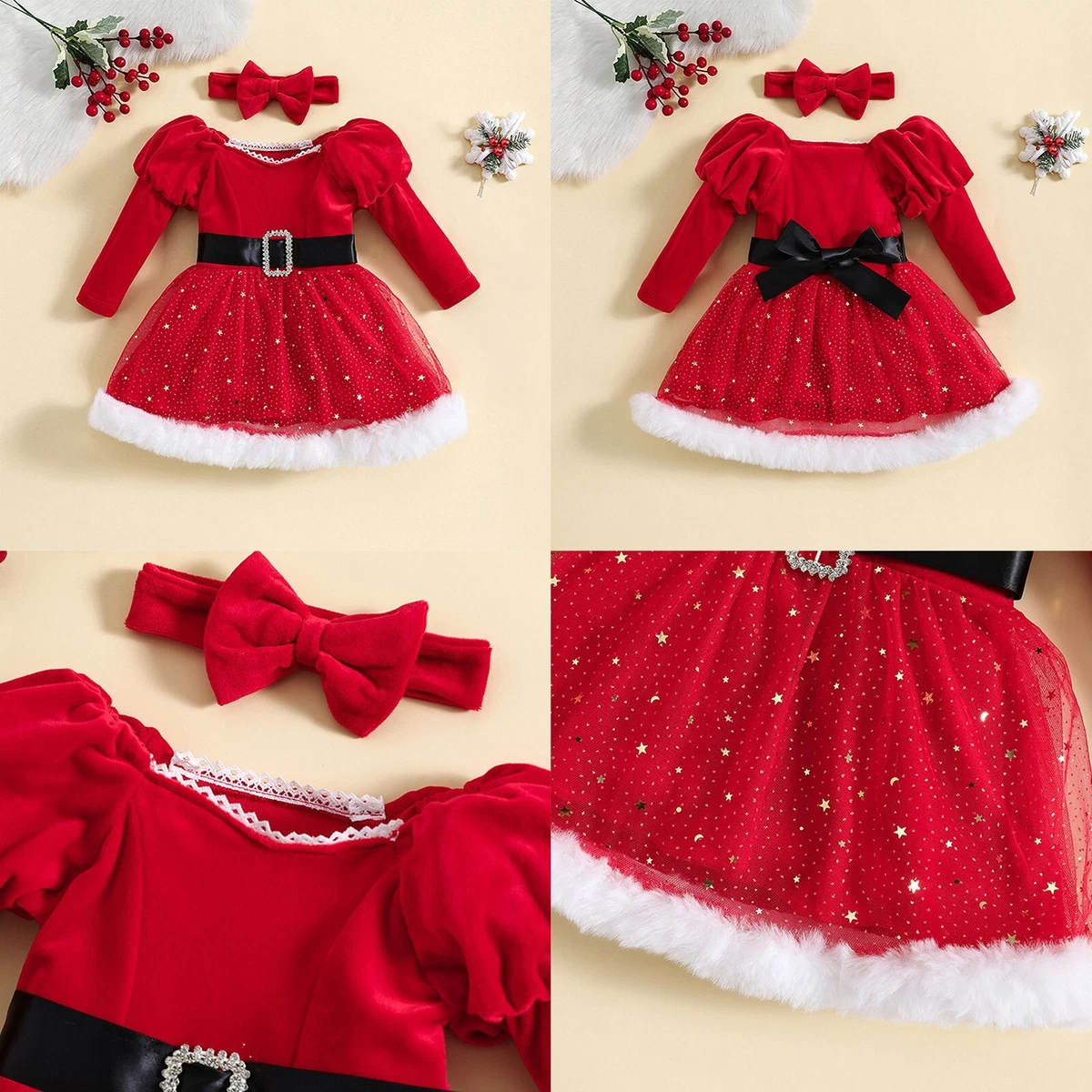 Baby girl store santa dress