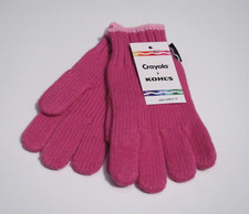 NWT CRAYOLA KID'S SIZE FOR AGES 6-14 ROSE VIOLET GLOVES