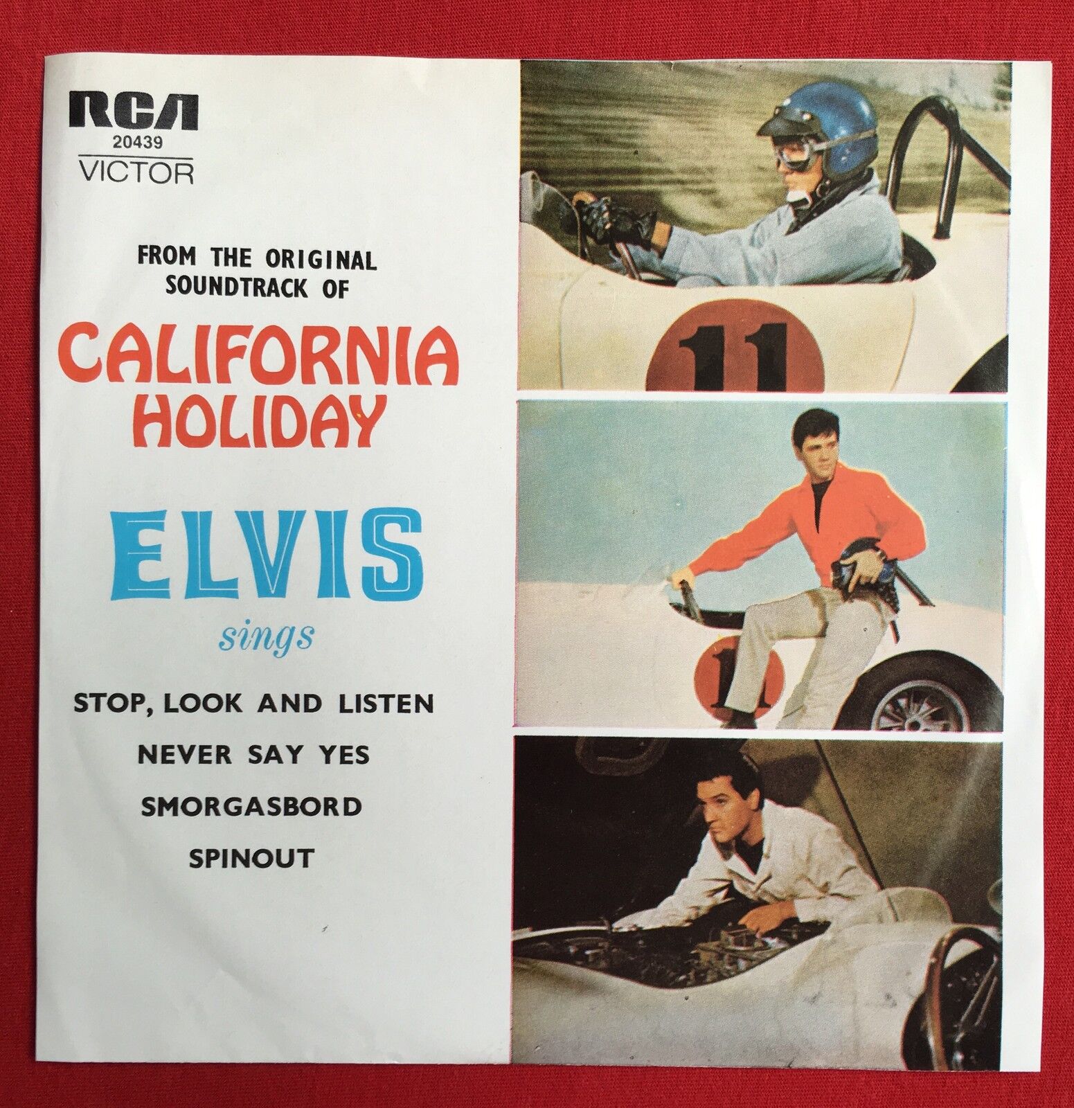 ELVIS PRESLEY -California Holiday EP- Rare Australian Pressing w/Picture sleeve
